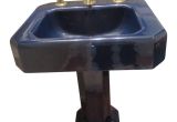 Porcelain Bathtubs Kohler Kohler Hollywood Regency Navy Blue Porcelain Pedestal Sink
