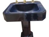 Porcelain Bathtubs Kohler Kohler Hollywood Regency Navy Blue Porcelain Pedestal Sink