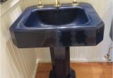 Porcelain Bathtubs Kohler Kohler Hollywood Regency Navy Blue Porcelain Pedestal Sink