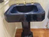 Porcelain Bathtubs Kohler Kohler Hollywood Regency Navy Blue Porcelain Pedestal Sink