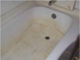 Porcelain Enamel Bathtubs Cleaning Yellow Stains On An Old Porcelain Tub