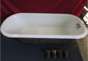 Porcelain Enamel Bathtubs Lot Detail Large Cast Iron Porcelain Enameled Claw Foot