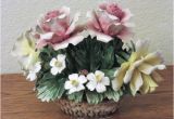 Porcelain Flowers Capodimonte Porcelain Flower Basket Porcelain Roses Ceramic