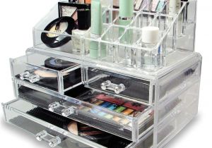 Portable Bathroom Drawers Cosmetic Holder 4 Drawers Jewelry Chest Make Up Case