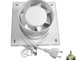 Portable Bathroom Exhaust Fan 4"100mm Bathroom Square Extractor Fan Kitchten toilet