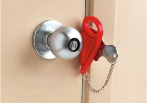 Portable Bathroom Lock Addalock Temporary and Portable Door Lock Lets You Lock