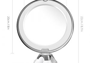 Portable Bathroom Vanity Mirrors Beautural Makeup Mirror 10x Magnifying Lighted Vanity