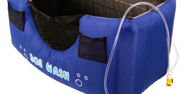 Portable Bathtub for Camping Dog Wash Tub Hugs Inflatable Dog Wash