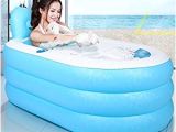 Portable Bathtub for Couples Tinksky Portable Folding Pvc Spawanne Adults Inflatable