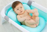 Portable Bathtub for Newborn Cartoon Portable Baby Bath Tub Mat with Shower Newborn