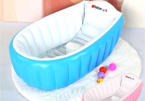 Portable Bathtub for toddler Behogar Portable Travel Baby Infant toddler Inflatable