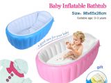 Portable Bathtub for toddlers Baby Kid Inflatable Bath Tub Portable Newborn toddler