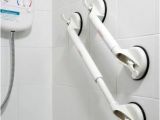Portable Bathtub Grip Telescopic Extending Bathroom Bath Suction Grab Rail