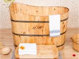 Portable Bathtub Ideas Cedar Wood Bath Barrel Tub Bath Bucket Spa Bath Bucket