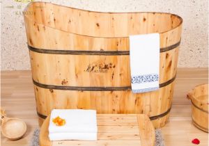 Portable Bathtub Ideas Cedar Wood Bath Barrel Tub Bath Bucket Spa Bath Bucket