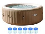 Portable Bathtub Jacuzzi Intex Pure Spa 4 Person Inflatable Portable Hot Tub with