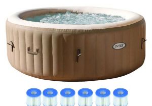 Portable Bathtub Jacuzzi Intex Pure Spa 4 Person Inflatable Portable Hot Tub with
