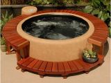 Portable Bathtub Near Me Portable softub Hot Tub with Redwood Decking