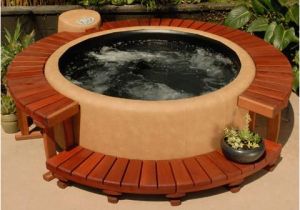 Portable Bathtub Near Me Portable softub Hot Tub with Redwood Decking