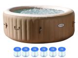 Portable Bathtub Walmart Intex Pure Spa 4 Person Inflatable Portable Hot Tub with 6