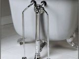 Portable Bathtub with Legs Plumbing Pair Water Supply Lines for Clawfoot Bath Tub On