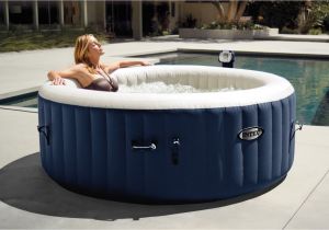 Portable Bathtub with thermometer Intex Pure Spa 4 Person Inflatable Portable Heated Bubble