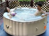 Portable Jacuzzi for Bathtub Costway Goplus Portable Inflatable Bubble Massage Spa Hot Tub 4
