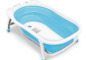 Portable Lightweight Bathtub Baby Folding Bath Tub toddler Bathtub Infant Non Slip Mat