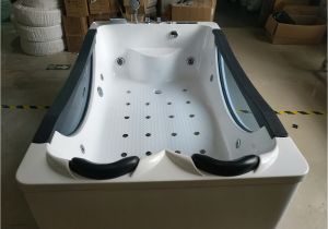 Portable Radio Bathtub 2 Person Hydrotherapy Chroma Air Bubble Massage Bathtub