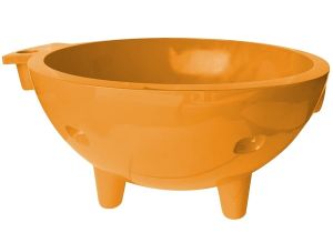 Portable Round Bathtub Shop Alfi Brand orange Fiberglass Round Portable Outdoor