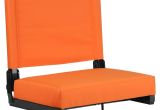Portable Stadium Chairs for Bleachers Bleacher Seats W Backs orange Stadium Chair Cushion Comfy Portable