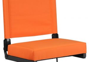 Portable Stadium Chairs for Bleachers Bleacher Seats W Backs orange Stadium Chair Cushion Comfy Portable