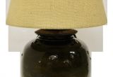 Pottery Barn Lighting Sale Pottery Barn Courtney Ceramic Table Lamp with Burlap Shade Chairish