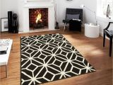 Pottery Barn Rugs Clearance Black Moroccan Trellis 8×11 area Rug Carpet Abstract Large New