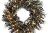 Pre Decorated Artificial Christmas Wreaths Pre Lit 24 Decorated Wreath Puleo International