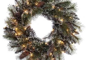 Pre Decorated Artificial Christmas Wreaths Pre Lit 24 Decorated Wreath Puleo International