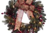 Pre Decorated Artificial Christmas Wreaths Pre Lit 30 Decorated Wreath with Bow Puleo International