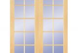 Prehung 8ft Interior Doors Builders Choice 48 In X 80 In 10 Lite Clear Wood Pine Prehung
