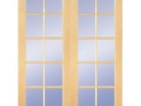 Prehung 8ft Interior Doors Builders Choice 48 In X 80 In 10 Lite Clear Wood Pine Prehung
