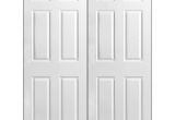 Prehung 8ft Interior Doors Masonite 48 In X 80 In 6 Panel Primed White Hollow Core Textured