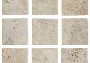 Premier Decor Chiaro Tumbled Tile 4×4 Natural Stone Tile Tile the Home Depot