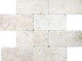 Premier Decor Chiaro Tumbled Tile Shop 8 Pack Chiaro Tumbled Marble Natural Stone Wall Tile Common 3