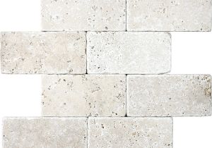 Premier Decor Chiaro Tumbled Tile Shop 8 Pack Chiaro Tumbled Marble Natural Stone Wall Tile Common 3