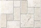 Premier Decor Chiaro Tumbled Tile Shop Anatolia Tile Chiaro Mixed Pattern Mosaic Travertine Wall Tile