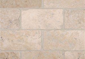 Premier Decor Tile by Msi Msi Bologna Chiaro 3 In X 6 In Tumbled Travertine Floor and Wall