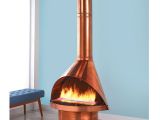 Preway Fireplace for Sale the Malm Ventless Copper Fireplace Hammacher Schlemmer In the