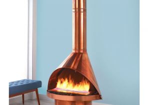 Preway Fireplace for Sale the Malm Ventless Copper Fireplace Hammacher Schlemmer In the