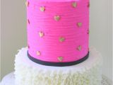 Professional Cake Decorating Classes Near Me Ruffled buttercream Cake with Striped Bow Cake Decorating Video