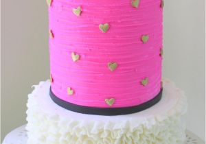 Professional Cake Decorating Classes Near Me Ruffled buttercream Cake with Striped Bow Cake Decorating Video