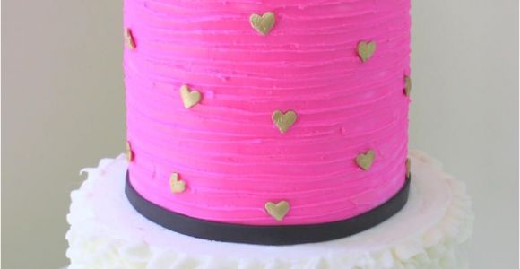 Professional Cake Decorating Classes Near Me Ruffled buttercream Cake with Striped Bow Cake Decorating Video